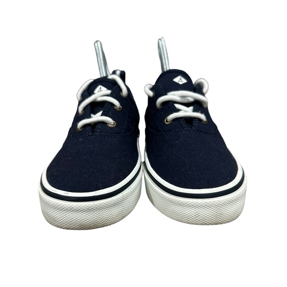 SPERRY Top Sider Navy Blue Crest CVO Canvas Sneakers for Women, Size 7 1/2. - Picture 2 of 7